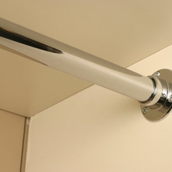 Chrome Hanging Bar - Wall Hooks