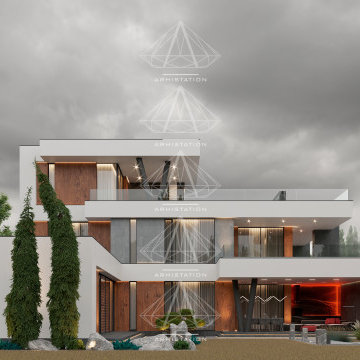 «1.1 Bright». High-tech house. A combination of minimalism and high technology.