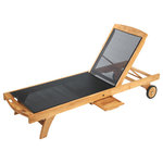 ARB Teak & Specialties - Teak & Textilene Lounger Colorado - Maximize your poolside, patio, or dock relaxation time with this comfortable lounger from ARB Teak. The textilene seat and backrest provide comfort and ample support.