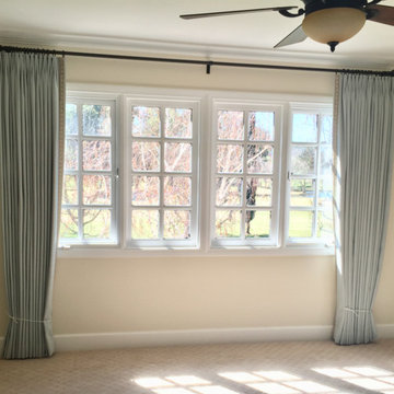 Blue Bedroom Drapery