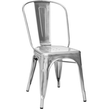 Azzera Side Chairs, Set of 4, Silver
