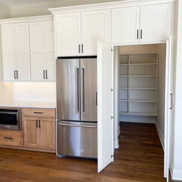 Ivory Painted and Maple Pecan Kitchen Design in Bettendorf, Iowa