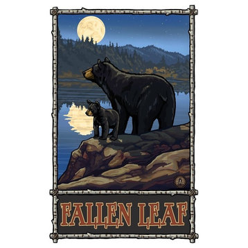 Paul A. Lanquist Fallen Leaf California Bears Near Art Print, 12"x18"