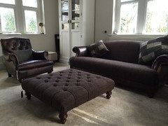 Selecting Curtain Fabric To Match A Nice Tweed Leather Sofa
