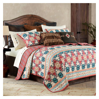 Phoenix Reversible Quilt Set, 3 Piece - Southwestern - Quilts And