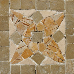 Veined Beige and Clear Green - Tile