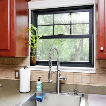 Stylish Black Window in Nice Kitchen - Renewal by Andersen NJ