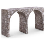 Meridian Furniture - Faenza Concrete Console Table, Brown, Marble Finish - Indulge in the allure of the Brown Faenza Console Table by Meridian Furniture. Its captivating design and luxurious Brown finish elevate any space with effortless elegance. Crafted with precision and durability in mind, this stunning piece becomes the focal point of gatherings, fostering moments of connection and warmth. Embrace sophistication and style with the Faenza Console Table, a testament to exquisite taste and timeless beauty.