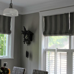 Kitchen Roman Shades - Window Treatments