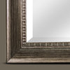 Abby Large Rectangular Smoke Gray Framed Wall/Vanity Mirror