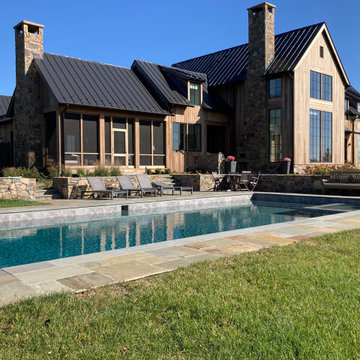 Pool Layout, Materials and Retaining Walls