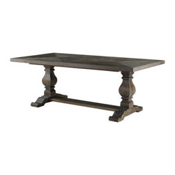 Auberge French Grey Trestle Table 84" - Dining Tables