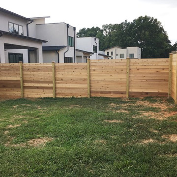Horizontal Cedar Full-Privacy Fence