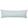 Lisha Medallion Light Blue/ Silver Pillow 13"X40" Lumbar, Polyester Fill