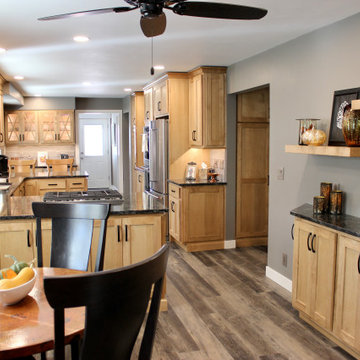 Quad Cities Kitchen Remodel with Great Storage and Maple Cabinets