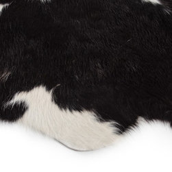 Luxury Natural Cowhide Area Rug,Handmade, Gray, Brown, Black, White, Large 7'7"x - Area Rugs