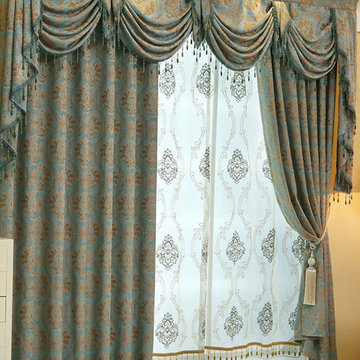Living Room Luxury Valance Curtains