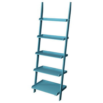 Convenience Concepts French Country Bookshelf Ladder, Blue