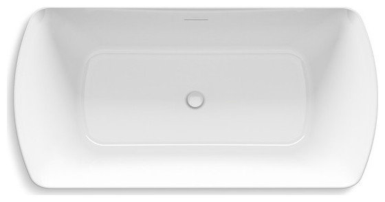 Kohler K-26079 Irvine 59" x 29-1/2" Acrylic Soaking Tub - Contemporary ...