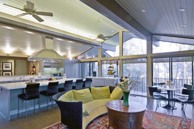 Open concept kitchen - contemporary galley open concept kitchen idea in San Francisco