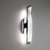 WAC Lighting Wave 17" 1-Light 3000K Aluminum Bathroom Vanity Light in Chrome