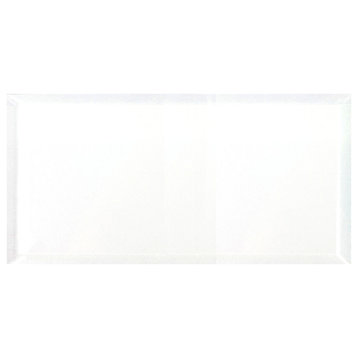 Miseno MT-WHSFEG0816-IS Frosted Elegance - 8" x 16" Rectangle - White