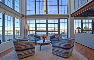 Tour a Warm Industrial Condo High Up in a Former Grain Silo