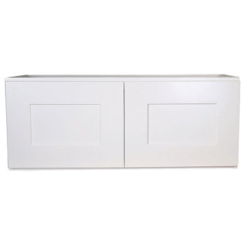 Design House 569293 36"W Brookings Fully Assembled Wall Cabinet - White