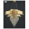 Castelbianco | Unique Gold LED Chandelier With Crystals, 39.4''