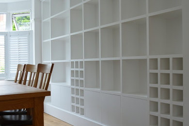 Photo of a large contemporary living room in Hertfordshire.