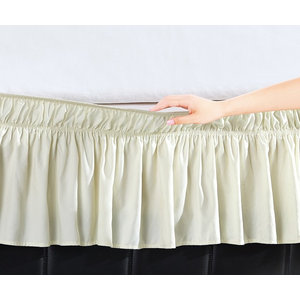 Easy Wrap Platform Free Dust Ruffle Bed Skirt French Country Bedskirts By Orient Home Collection Houzz