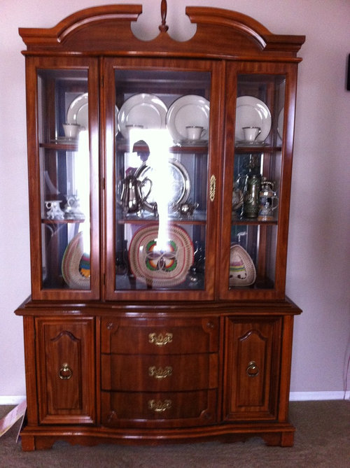 Hutch & china cabinet.