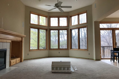 Living room - modern living room idea in Minneapolis