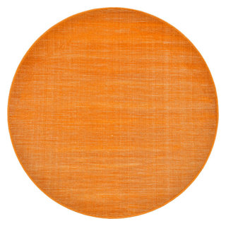 Rug Unique Loom Williamsburg Orange Round 3' 7 x 3' 7 - Contemporary ...