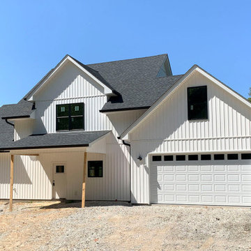 Siding Installation - Vinyl Board and Batten in White