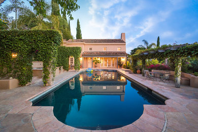 Pool - mediterranean pool idea in Santa Barbara