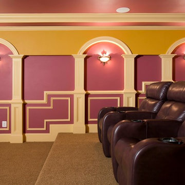 Movie Theatre Highlights Full Basement Remodel
