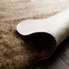Southwestern Faux Cowhide Grand Canyon Area Rug, Camel/Beige, 6'2"x8'