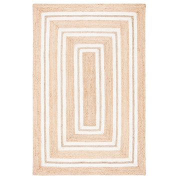 Safavieh Vintage Leather Collection NF890A Rug, Natural/Ivory, 5' X 8'