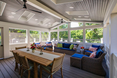 Inspiration for a transitional porch remodel in Cincinnati