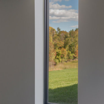 Walker Road Great Falls, Virginia modern home ribbon window detail