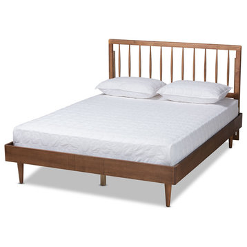 Reidy Modern Farmhouse Mission Wooden Platform Bed Collection, Full