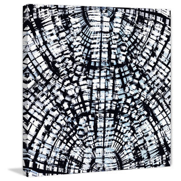 "Darkened Formation" Painting Print on Wrapped Canvas