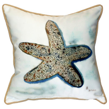Betsy's Starfish Large Indoor/Outdoor Pillow 18x18