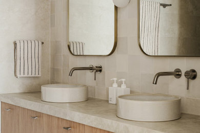 Beach style bathroom in Perth.