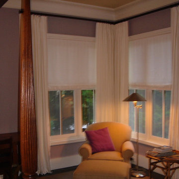 Linen Curtains on a Pole