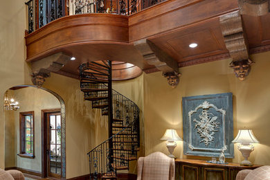 Inspiration for a mediterranean home office remodel in Orlando