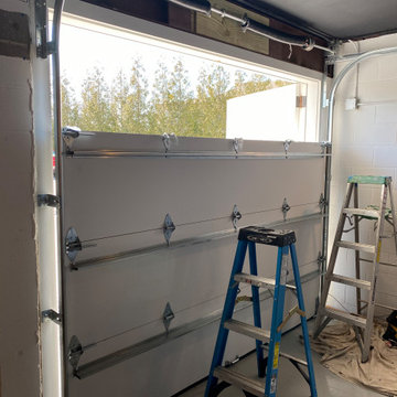 6 Custom Modern Carriage House Garage Doors Install for Condo