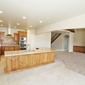 Distressed Knotty Alder Kitchen