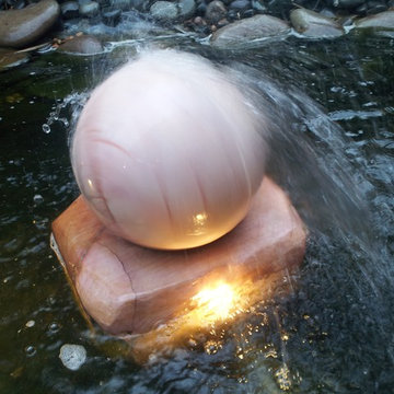 Close up of Zen Modern Water Feature